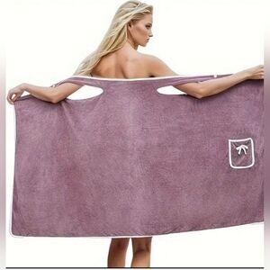 Plush Purple Bath Wrap